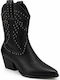 Damen-Cowboy-Stiefel Schwarz
