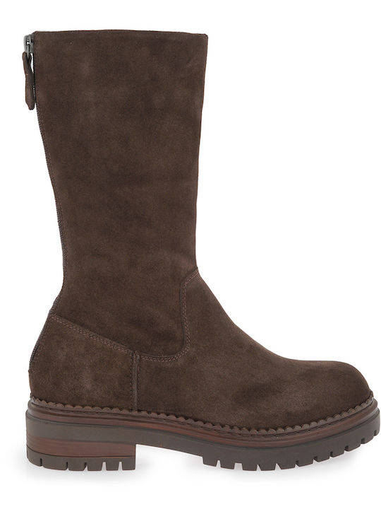 Wildleder Damenstiefel Braun