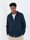 Long Sleeve Blue Flannel Shirt