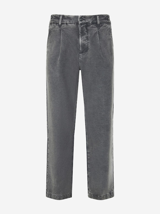 Мъжки еластичен панталон с права кройка Vintage Grey