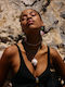 Kaleido Necklace in Gold-Plated Silver Light Blue