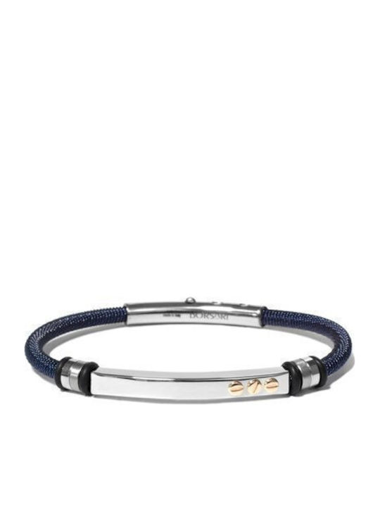Borsari Men's Gold Plated Steel Bracelet