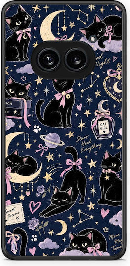 Smartfits Celestial Black Cats On Navy Hülle für Nothing Phone 2a