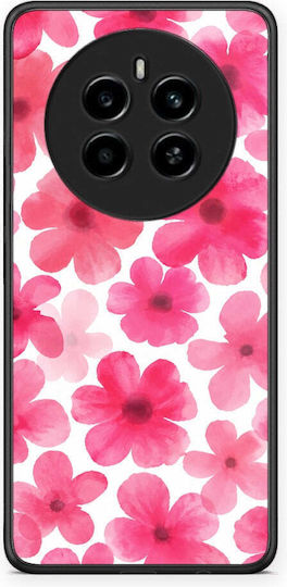Smartfits Pink Watercolour Flowers On White Realme 12 4G 12+ 13 4G Case