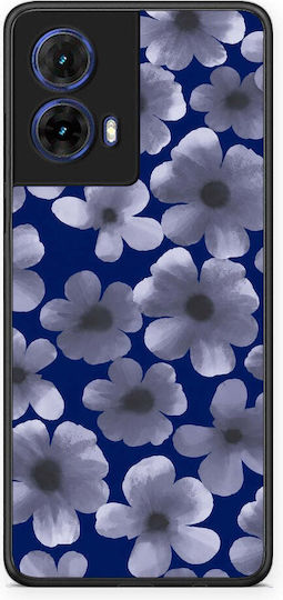 Smartfits Pale Blue Flowers On Navy Motorola Moto G85 Θήκη