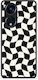 Smartfits Black Cream Wavy Checkerboard Oppo A98 Θήκη