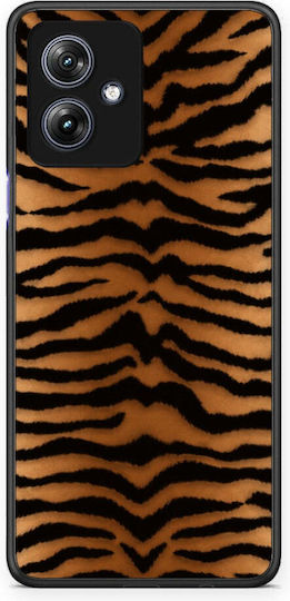 Smartfits Tiger Print Orange Black Motorola Moto G54 Hülle