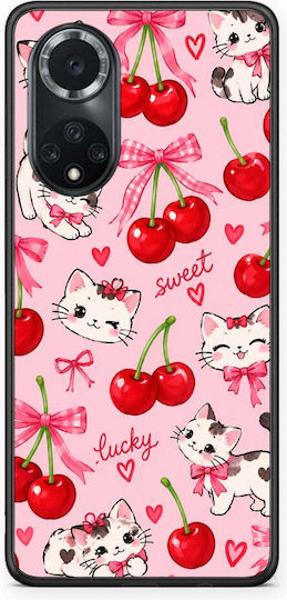 Smartfits Cherries Bows Kittens on Pink Huawei Nova 9 Honor 50 Case