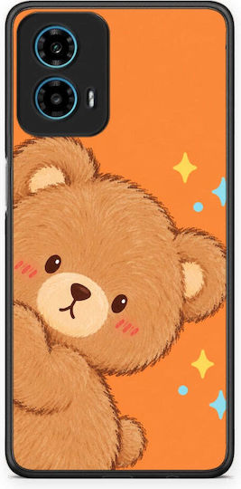 Smartfits Peekaboo Teddy On Orange Husă pentru Motorola G34 5G