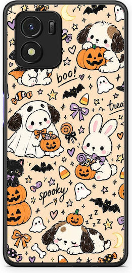 Smartfits Halloween Puppies Friends On Cream Husă pentru Vivo Y01 Y15s