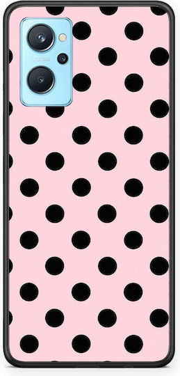 Smartfits Schwarze Punkte auf pinker Realme 9i Hülle