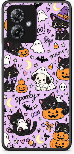 Smartfits Halloween Black Cats On Lilac Motorola Moto G54 Case