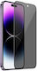 3D Privacy Tempered Glass Full Screen iPhone 14 Pro Max Screen Protector Premium Hard Case High-Quality Plastic High Definition Colors Custom Made