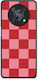 Smartfits Red Pink Striped Checks Huawei Nova Y90 Case