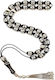 Roloi Komboloi Worry Beads with 33 Ebony Beads, 41 cm Long, Multicolour