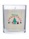 Butlers Grüne Weihnachtskerze aus Glas 8 cm