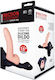 Around 7.5" Silicone Hollow Strap On Pu Harness