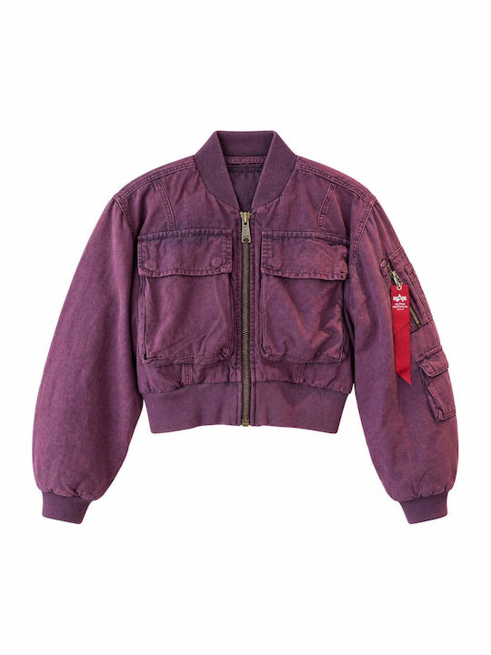 Alpha Industries Women's Winter Jacket Plum
