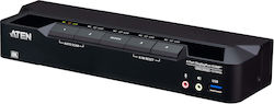 Aten KVM- & Datenumschalter mit USB 3.0 / DisplayPort