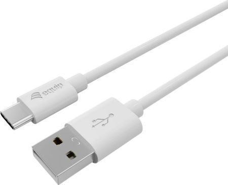 Equip USB 2.0 Кабел USB-C мъжки - USB-A Бял 1 m 128847