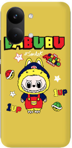 Xiaomi Poco X8 Pro Max Labubu Mario Gelbe Farbige Silikon TPU Hülle
