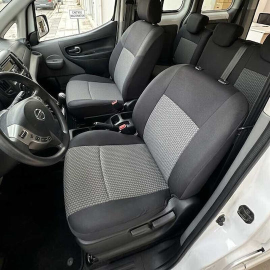 Καλύμματα Αυτοκινήτου Υφασμάτινα Nissan Evalia 7θεσιο 2014-2017 19 Τεμαχίων Μαύρο Γκρι