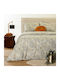 Melinen Noor King Size Fitted Sheet Set 180x200+32cm Beige (4pcs)