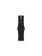 Apple Sport Band 42mm M/L Λουράκι Σιλικόνης με Pin Μαύρο (Apple Watch 38/40/41/42mm)