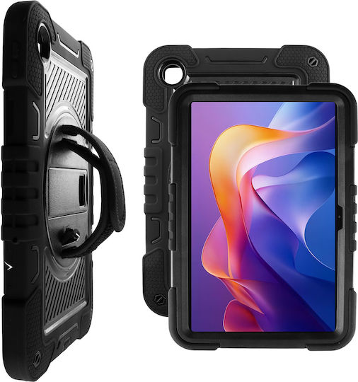 Volte-tel Rugged TPU Case for Xiaomi Redmi Pad 2 9.7in with Stylus Holder and 360-Degree Hand Strap Stand