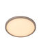 Φωτιστικό Οροφής Lucide 07122-30-41 Rinus Λευκό White Τοπέ Taupe 2200k-3000k