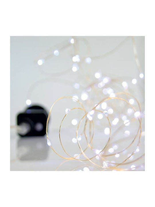 100 Λαμπάκια LED 5μ. Λευκά σε Σειρά
