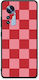 Smartfits Rot Pink Gestreiftes Karomuster Xiaomi 12 12x 5G Hülle