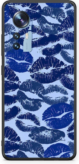 Smartfits Blue Lipstick Kisses Xiaomi 12 12x 5g Case