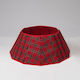 Red Christmas Tree Skirt H25xD68cm Set of 34 Pieces