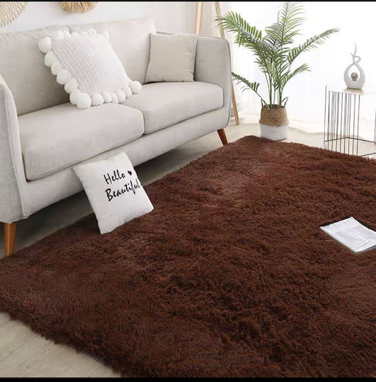 Kraft World 80x180cm Non-slip Brown Shaggy Rug