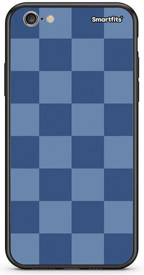 Smartfits Тъмносин калъф с шахматен десен за iPhone 6 Plus / 6s Plus Калъф за мобилен телефон