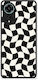 Smartfits Black Cream Wavy Checkerboard Oppo A78 4g Θήκη