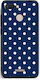 Smartfits White Small Polka Dots On Navy Xiaomi Redmi 6 Θήκη