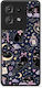 Smartfits Celestial Black Cats On Navy Motorola Edge 50 Θήκη