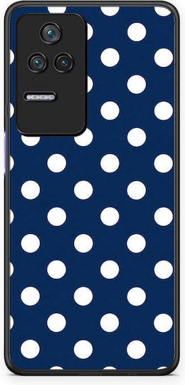 Smartfits White Large Polka Dots On Navy Xiaomi Poco F4 Redmi K40s Θήκη