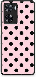 Smartfits Black Polka Dots On Pink Oppo A57s A77s A77 Θήκη