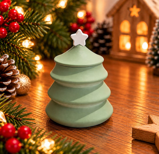 Christmas Decorative Ceramic Tree Adorned in Pink