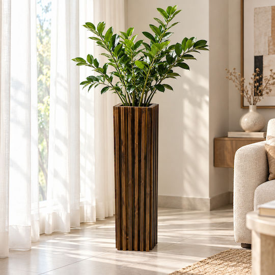 Decorative Floor Vase Brown 13.5xH60cm