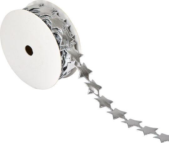 Silver Plastic Christmas Garland 500cm