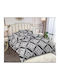 Kraft World King-Size-Bettlaken-Set mit Gummizug 220x240+25 cm Grau (5 Stück)