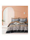 Kraft World King Size Bed Sheet Set with Elastic 220x240+25cm Leopard (5pcs)