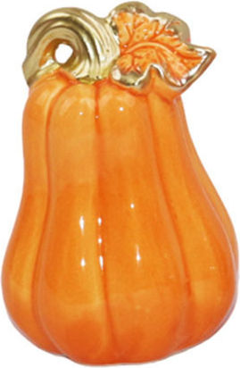 Decorative Ceramic Pumpkin Orange 8x12 cm Dorosimo 18906