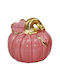 Decorative Ceramic Pink Pumpkin 8x7.5 cm Dorosimo 18902