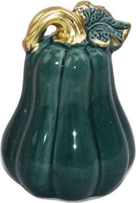 Decorative Ceramic Green Pumpkin 10x15 cm Dorosimo 18905