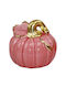 Decorative Ceramic Pink Pumpkin 7x7 cm Dorosimo 18901